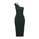 マンガーノ レディース ワンピース トップス Midi dresses Dark green