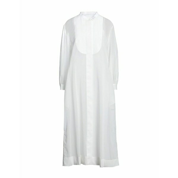 【送料無料】 ジル・サンダー レディース ワンピース トップス Midi dresses White