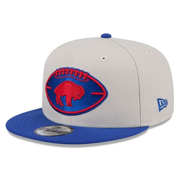ニューエラ メンズ 帽子 アクセサリー Buffalo Bills New Era 2024 Sideline Historic 9FIFTY Snapback Hat Stone/Royal
