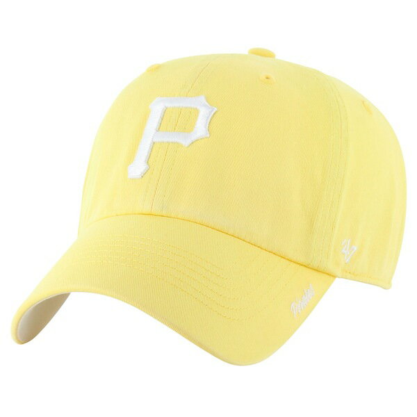 フォーティーセブン レディース 帽子 アクセサリー Pittsburgh Pirates '47 Women's Luminance Cheer Clean Up Adjustable Hat Yellow