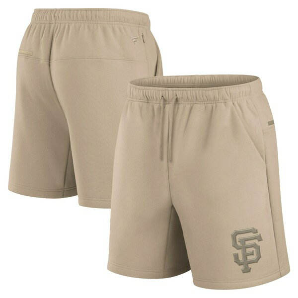 ファナティクス メンズ ハーフ&ショーツ ボトムス San Francisco Giants Fanatics Unisex Elements Super Soft Fleece Shorts Khaki