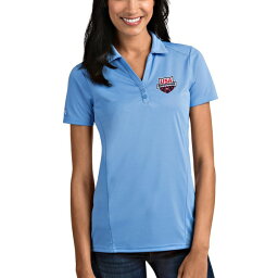 アンティグア レディース ポロシャツ トップス USA Swimming Antigua Women's Tribute Polo Light Blue