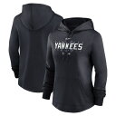 ナイキ レディース パーカー・スウェットシャツ アウター New York Yankees Nike Women's Authentic Collection Pregame Performance Pullover Hoodie Navy