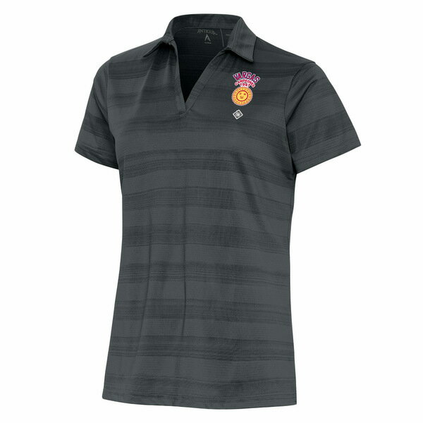 アンティグア レディース ポロシャツ トップス Vargas Campeones Antigua Women's Compass Polo Heather Charcoal