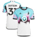 アディダス メンズ ユニフォーム トップス Minnesota United FC adidas 2023 The Northern Lights Kit Authentic Custom Jersey White