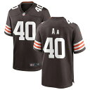 ナイキ メンズ ユニフォーム トップス Nike Cleveland Browns Custom Game Jersey Brown