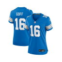 ナイキ レディース カットソー トップス Women's Jared Goff Detroit Lions 2nd Alternate Game Jersey Blue(4)