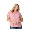 フリー カントリー レディース カットソー トップス Plus Size Microtech Chill B Cool Tee Rouge(4)