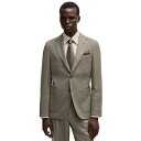 ヒューゴボス メンズ ジャケット&ブルゾン アウター Men's Wool-Blend Slim-Fit Blazer Open Green
