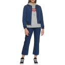 リーバイス レディース ジャケット&ブルゾン アウター Women's Diamond Quilted Casual Bomber Jacket Navy