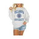 ゲームデイ レディース カットソー トップス Women's Steel Villanova Wildcats Good Vibes Premium Fleec...