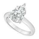 バッジェリーミシュカ レディース リング アクセサリー Certified Lab Grown Diamond Pear Solitaire Engagemen...