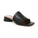 フランコサルト レディース サンダル シューズ Women's Loran Stacked Heel Slide Dress Sandals Black Leather