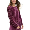 マークニューヨーク レディース カットソー トップス Women's Velvet Ribbed Top Malbec(4)