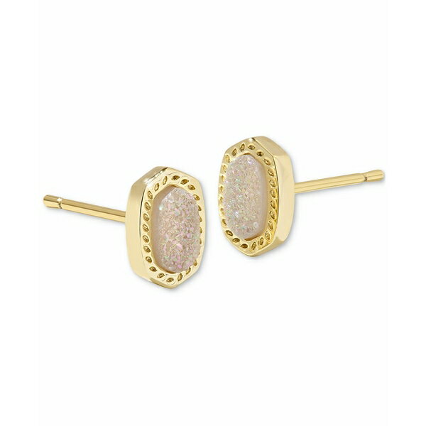 ケンドラスコット レディース ピアス&イヤリング アクセサリー 14k Gold-Plated Oval Stone Stud Earrings Gold Iridescent Drusy