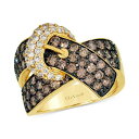 ルヴァン レディース リング アクセサリー Chocolate Diamond & Nude Diamond Belt Buckle Ring (2-1/2 c...
