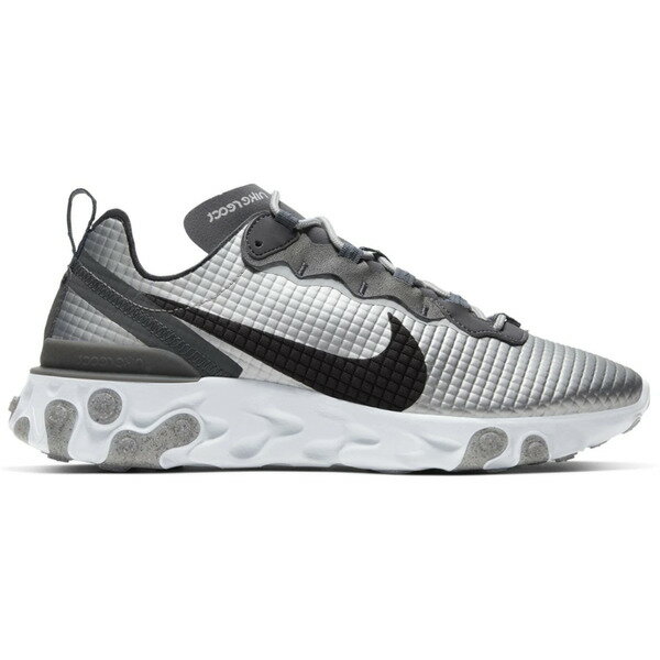 Nike ナイキ メンズ スニーカー 【Nike React Element 55 Quilted Grid White】 サイズ US_10.5(28.5cm) Silver/Black/White