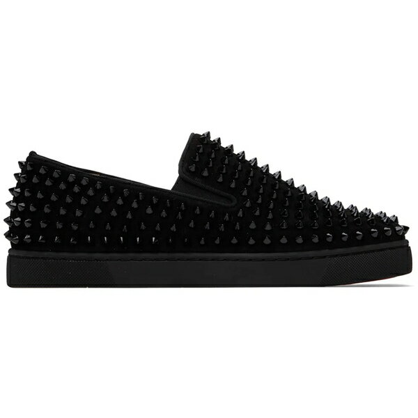 クリスチャン ルブタン プレゼント メンズ Christian Louboutin クリスチャン ルブタン メンズ スニーカー 【Christian Louboutin Spike Roller Boat Sneaker】 サイズ EU_39(24.0cm) Black