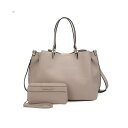 MKFRNV fB[X z ANZT[ Kane Women's Satchel Bag with Wallet by Mia K Taupe