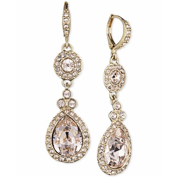 ジバンシー レディース ピアス＆イヤリング アクセサリー Crystal Element Double Drop Earrings Gold