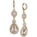 WoV[ fB[X sAXCO ANZT[ Crystal Element Double Drop Earrings Gold