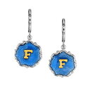 2028 fB[X sAXCO ANZT[ Silver Tone Blue Enamel Gold Tone Initial Earrings F