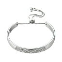 ニコルミラー レディース ブレスレット・バングル・アンクレット アクセサリー Bracelet with Center Glass Accents Silver