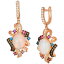  ǥ ԥ ꡼ Crazy Collection® Multi-Gemstone (2-5/8 ct. t.w.) & Diamond (5/8 ct. t.w.) Drop Earrings in 14k Rose Gold 14K Strawberry Gold Earrings