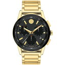 モバド メンズ 腕時計 アクセサリー Men's Museum Sport Swiss Quartz Chronograph Gold-Tone PVD Watch 43mm Gold-Tone