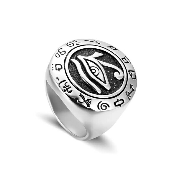 【送料無料】 トゥエンティエイト メンズ リング アクセサリー Titanium Steel Horus Demon Eye Ring GY664 Steel