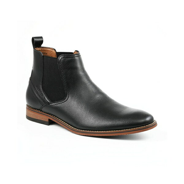 トミー ヒルフィガー メンズ ブーツ シューズ Men's Berton Low Shaft Chelsea Boots Black