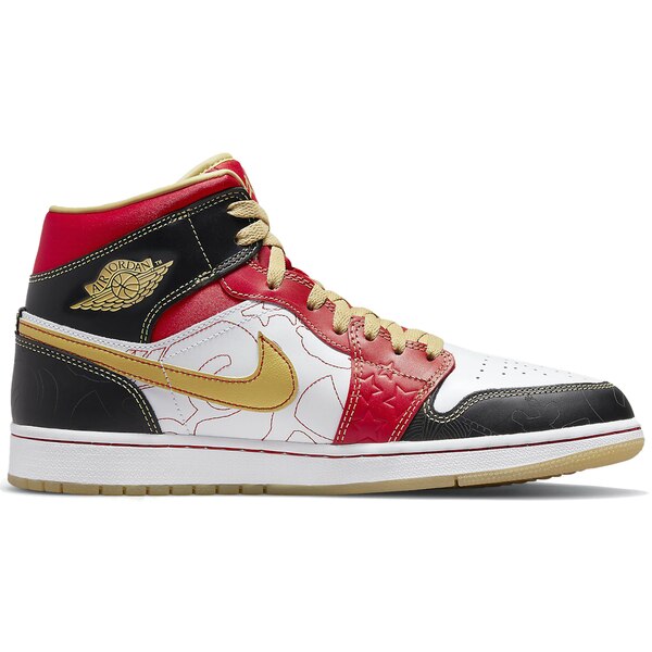 楽天astyJordan ジョーダン メンズ スニーカー 【Jordan 1 Mid XQ】 サイズ US_4（23.0cm） White Black Sport Red