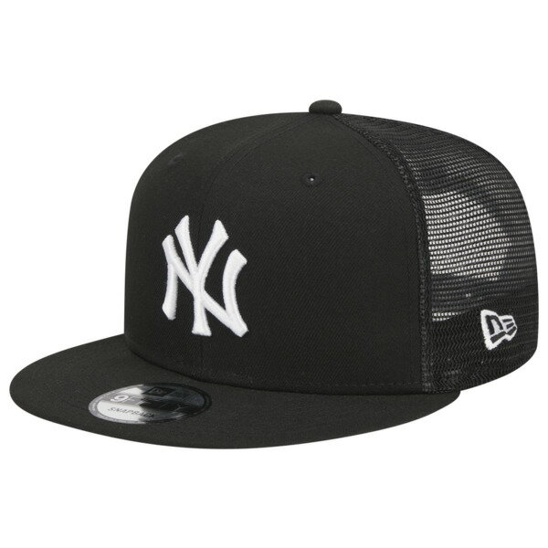 ニューエラ メンズ 帽子 アクセサリー New Era Yankees 9Fifty Trucker Cap Black/White