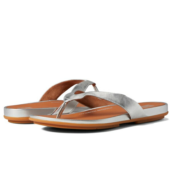 フィットフロップ レディース サンダル シューズ Gracie Leather Flip-Flops Silver