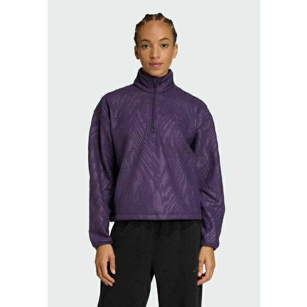 アディダス レディース パーカー・スウェットシャツ アウター Fleece jumper - aurora plum