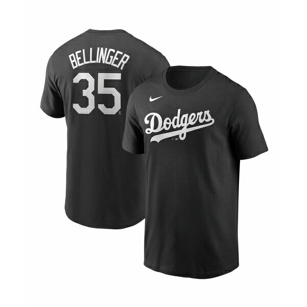 ナイキ レディース Tシャツ トップス Men's Cody Bellinger Los Angeles Dodgers Name and Number Player T-Shirt Black