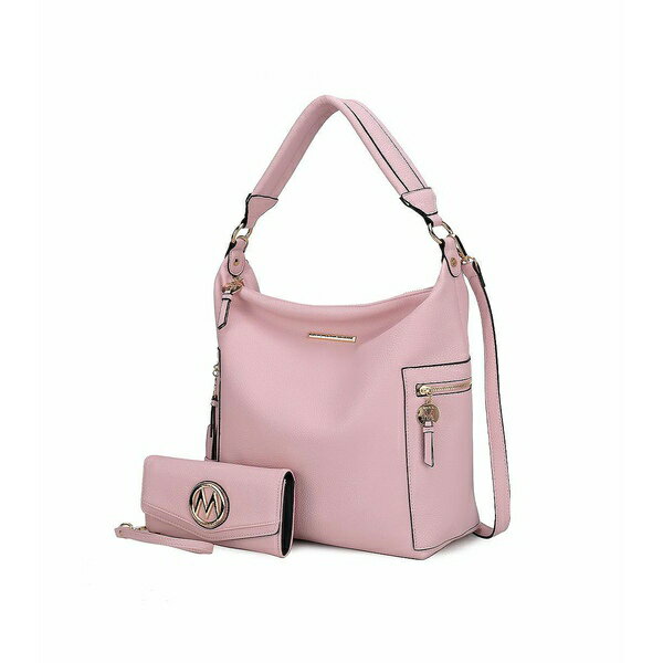 楽天astyMKFコレクション レディース 財布 アクセサリー Ophelia Women's Hobo Bag with Wallet by Mia K Pink