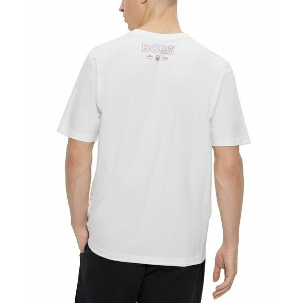 楽天astyヒューゴボス メンズ Tシャツ トップス Men's BOSS x NFL Tampa Bay Buccaneers T-shirt Open White