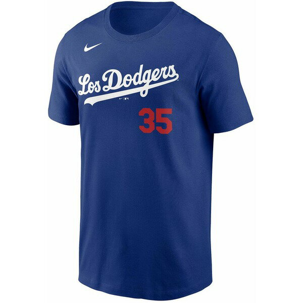 ナイキ レディース Tシャツ トップス Men's Los Angeles Dodgers City Connect Name & Number T-Shirt - Cody Bellinger Rush Blue