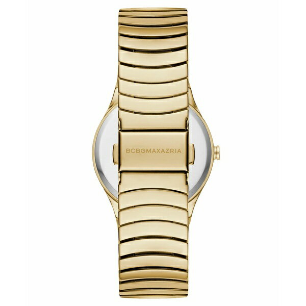 ビーシービージーマックスアズリア レディース 腕時計 アクセサリー Ladies Round Goldtone Stainless Steel Bracelet Watch 33mm Gold