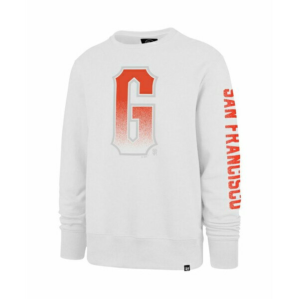 47ブランド レディース パーカー・スウェットシャツ アウター Men's White San Francisco Giants City Connect Legend Headline Pullover Sweatshirt White