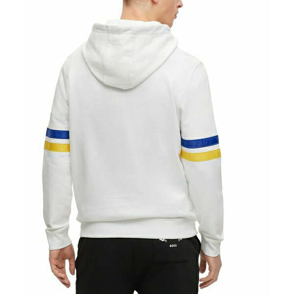 楽天astyヒューゴボス メンズ パーカー・スウェットシャツ アウター BOSS by Hugo Boss x NFL Men's Hoodie Collection Los Angeles Rams - White