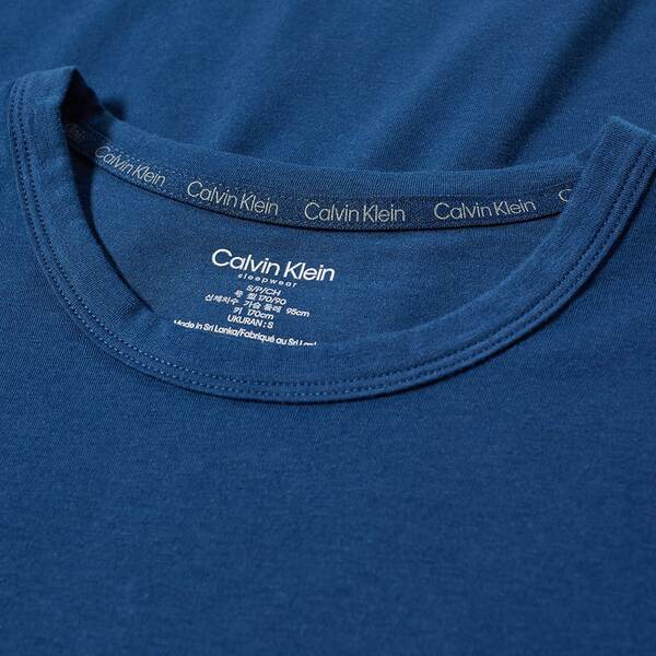 カルバンクライン メンズ Tシャツ トップス Calvin Klein Chest Logo Tee Blue