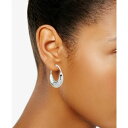 _i L j[[N fB[X sAXCO ANZT[ Medium Puffy Sculptural Elongated Hoop Earrings Silver