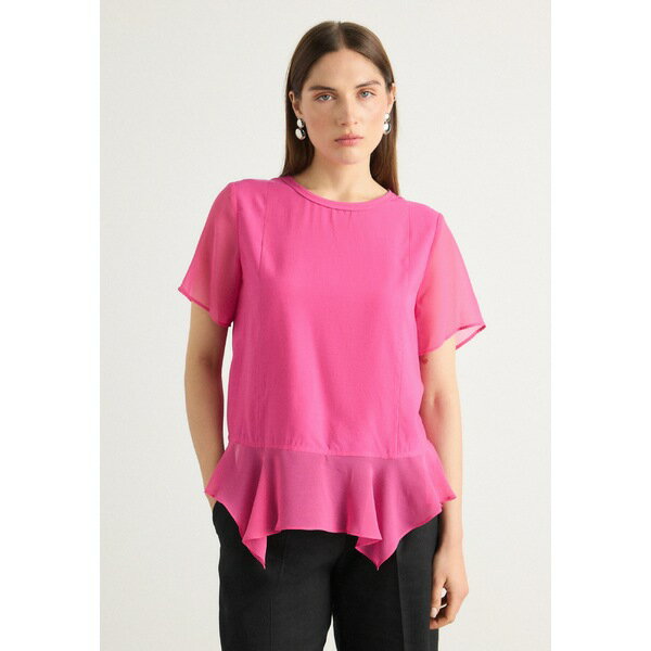   ˥塼衼 ǥ  ȥåץ MIX MEDIA TOP - Print T-shirt - vivid pi...