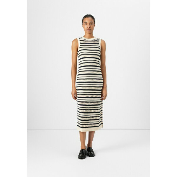トミー ヒルフィガー レディース ワンピース トップス MIDI DRESS - Jumper dress - desert sand dune/dark