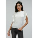 アンナ フィールド レディース Tシャツ トップス Basic T-shirt - white(4)