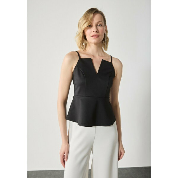 アンナ フィールド レディース Tシャツ トップス Top - black