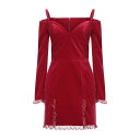 【送料無料】 ブルマリン レディース ワンピース トップス Mini dresses Red