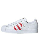 adidas アディダス レディース スニーカー Running White/College Red/Gold Metallic 【(WMNS) adidas Superstar 'Valentine's Day 2019' EG3396】 サイズ US_6(23.0cm)